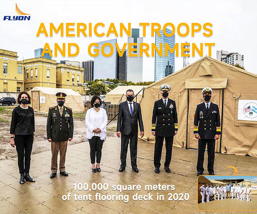 Latest company Solutions about 2020 America Troops and Government Tent Flooring Project