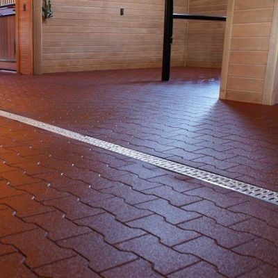 Good price Dog Bone Shape Interlocking Rubber Floor Mats SBR Rubber Granules Material online