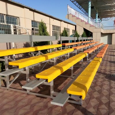Good price Aluminum Outdoor Metal Bleachers With Double Pedal And Seats online