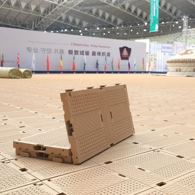 Good price 200 Tons Load Capacity 6 Years Warranty High Impact Resistance Portable Event Flooring for Grass Protection online