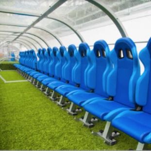 Good price School Stadium Football Subs Bench With Shelter Galvanized Steel Material online