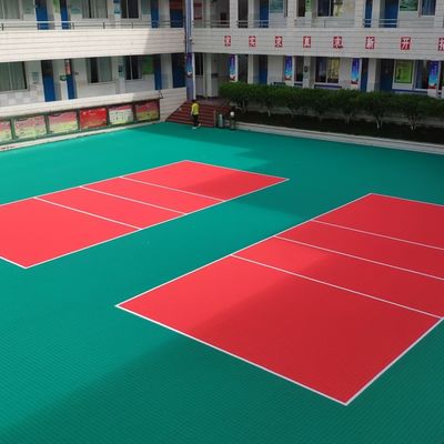 Good price Red PP Tiles Sports Flooring Recommended For Sports Facilities  MOQ 500pcs online