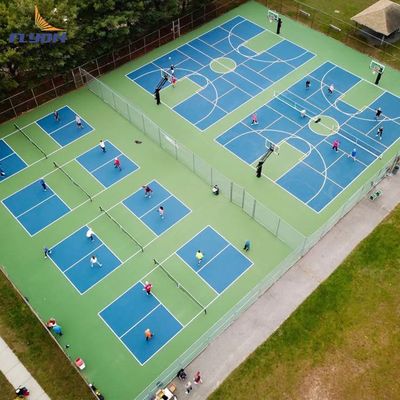 Good price 3mm Crystal Sand Acrylic Coating Roll Installation Pickleball Court Mat online
