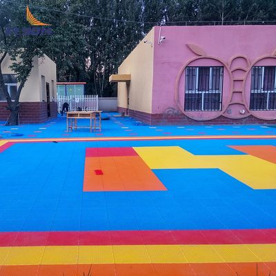 Good price Green Outdoor Indoor Courts PP Tiles Sports Flooring With Impact Polypropylene Copolymer Material online