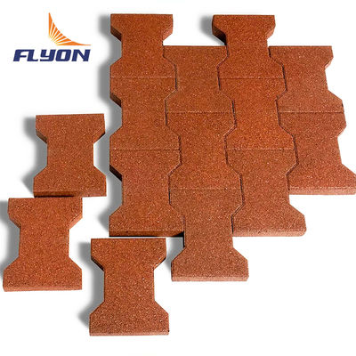 Good price Playground Rubber Flooring Mat with Easy Installation and Endurable Dog bone paver online