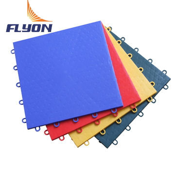 Good price Outdoor Indoor Courts Blue PP Tiles Sports Floor Temperature Resistant online