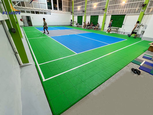 Good price Impact Resistant PP Tiles Sports Flooring in Red/Blue/Green for Indoor/Outdoor Courts online