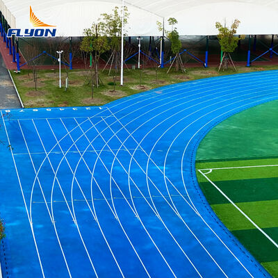 Good price IAAF Approved Athletic Running Tracks Eco Friendly Water Permeable Spray Coating System online