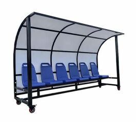 Good price Portable Bench Shelter with 4-12 People Capacity and Blue Plastic Seats for Football Substitute Bench online