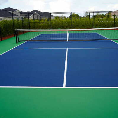 Good price EU Standard 44*20ft Portable Pickleball Court Mat with Anti-Slip Surface and Customized Line Painting online