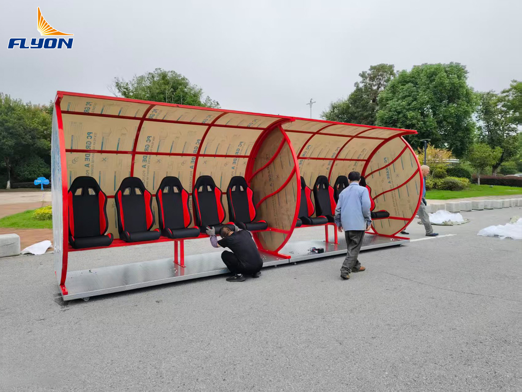 Aluminum Portable Bench Shelter with UV Protection