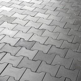 Good price Outdoor Rubber Flooring Mat Anti Aging Anti UV With Dog Bone Shape H Shape online