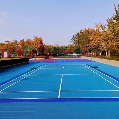 Polypropylene Interlocking PP Tiles , Weather Resistant Outdoor Sports Flooring Tiles