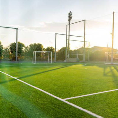 Anti UV Artificial Fake Grass , Tennis Synthetic Grass 15mm Pile Height