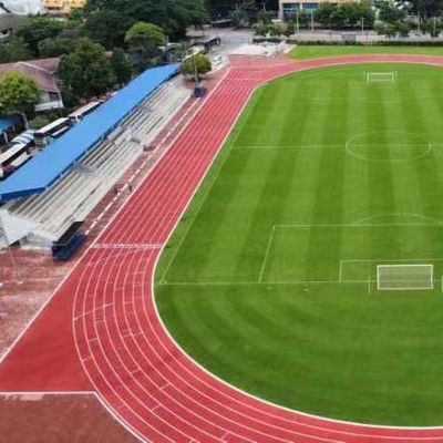 Eco Friendly EPDM Running Track With Spray Coating Breathable System