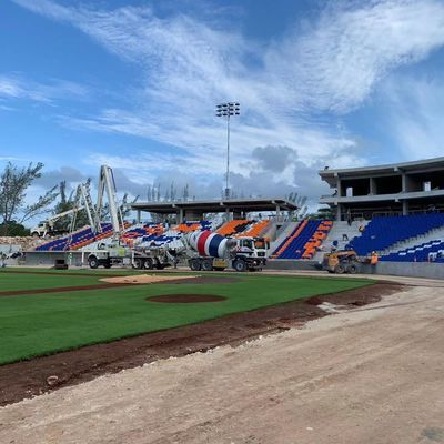 Tip Up Folding Plastic Stadium Seating Floor Mounted For VIP