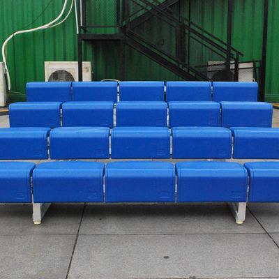 Good price 4 Rows Outdoor Aluminum Bleacher Seating With Plastic Seats online