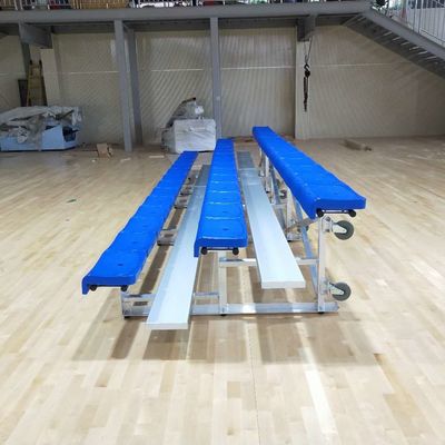 Good price Aluminum Outdoor Metal Bleachers 3 Rows With Seats for Playground Training Field online