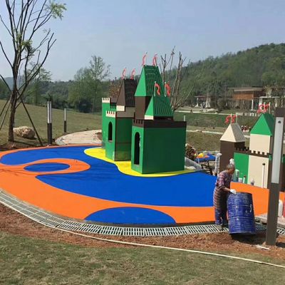 Good price Creative EPDM Rubber Gym Flooring With Red Blue Yellow Rainbow Color online