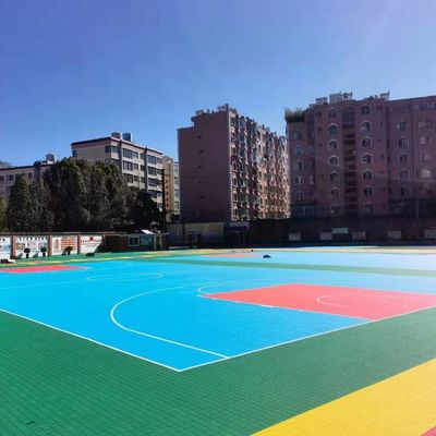 High Impact 15mm Thickness Hexagon Surface PP Tiles Sports Flooring Interlocking Sports Flooring