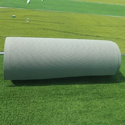 Green Rubber Foaming Shock Absorbing Floor Tiles For Artificial Grass