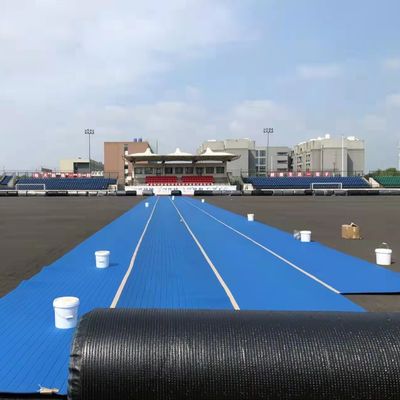 Blue Green Rubber Shock Pad For Artificial Grass Eco Friendly Tasteless
