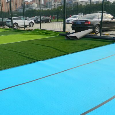 Outdoor Artificial Grass Shock Absorber , Rubber Foaming Fake Grass Shock Pad