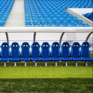 Good price 12 Seats Outdoor Stadium Seating , Soccer Shelter Bench For School Stadium online