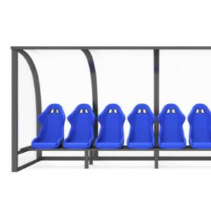 Good price OEM Outdoor Stadium Seating , Football Team Shelters With EN 12727 Certificate online