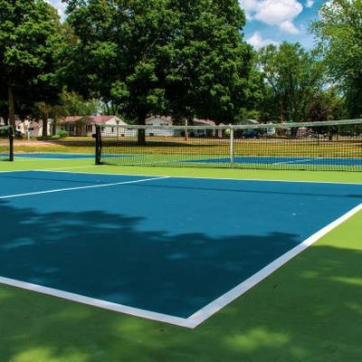 Indoor Pickelball Court Portable 60 X 30ft Roll Mat Free Line Painting Service