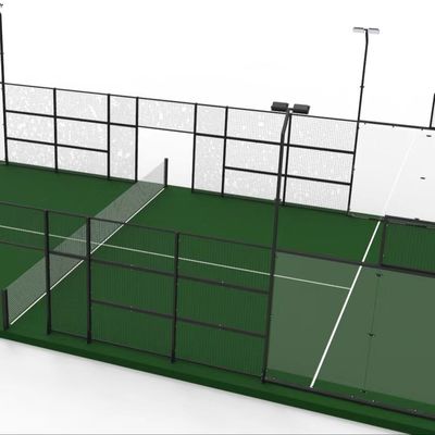Outdoor Synthetic Smooth Padel Tennis Court Easy Installation