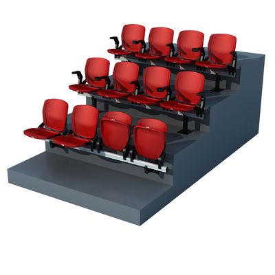 Air Injection Metal Structural Sports Chairs For Stadiums And Arenas