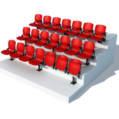 5-Year Plastic Stadium Sports Seats Anti UV Fireproof 45cm Width