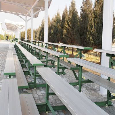 Modern Design Outdoor Metal Bleachers With Optional Guardrail