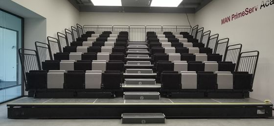 Customized Width And Height Retractable Bleacher Seating Easy Installation Guaranteed