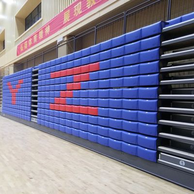 Indoor Convenient Retractable Bleacher Seating Easy Installation 5 Years