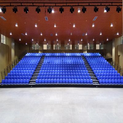 Folding  Retractable Bleacher Seatings Easy Installation And Customized Length