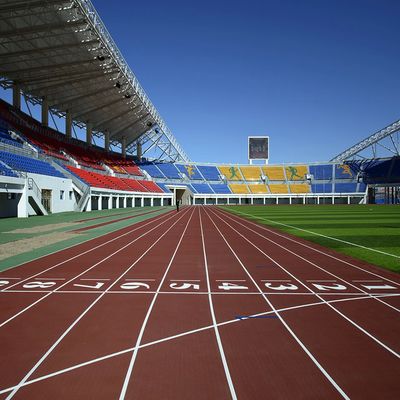 Good price Durability Athletic Running Tracks Smooth Surface 6Mm 400M Length Fade Resistant Customized Color online