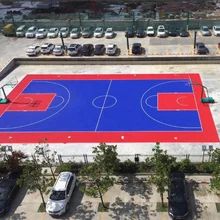 Impact Polypropylene Copolymer PP Tiles Sports Flooring For Colorful Indoor Outdoor Courts