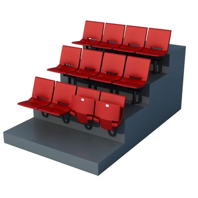 HDPE/PP Stadium Fixed Chair - Anti Aging Anti UV Fireproof Indoor or Outdoor Seating