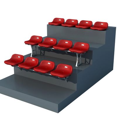 Colorful Custom Logo HDPE PP Stadium Seats Anti Aging UV Resistant for Indoor Outdoor Events