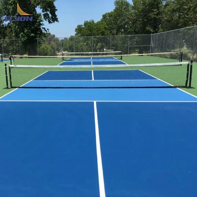 Slip Resistant UV Protected Pickleball Court Mat with 2mm PVC Base Layer