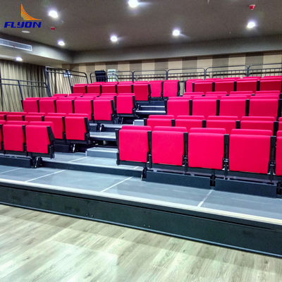 Large Crowds Capacity Of 200-500 People Retractable Bleacher Seating Optional Flooring Included