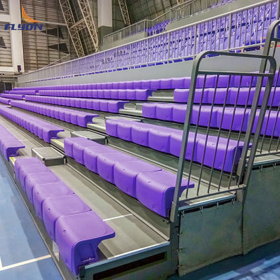 Good price Customized Aluminum Retractable Bleacher Seatings with Optional Aisle and Flooring Configuration online