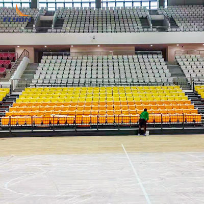 Versatile Retractable Bleacher Seating - Straight or Curved Design