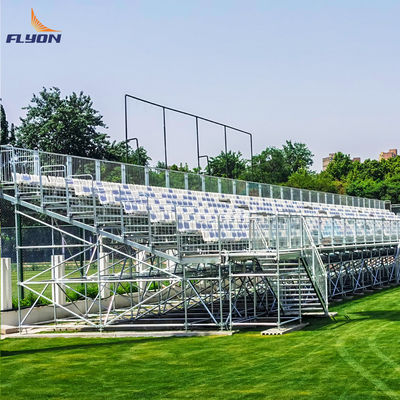 Aluminum Bleachers Outdoor Metal Bleachers With Optional Guardrail