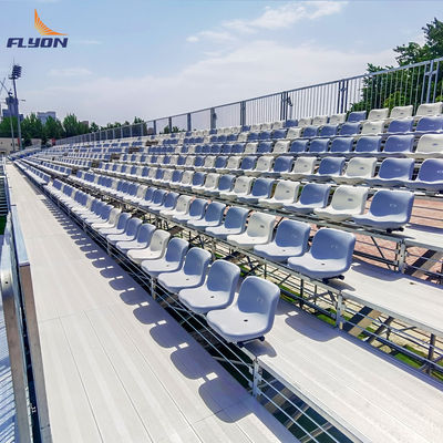 Good price Aluminum Outdoor Metal Bleachers With Guardrail online