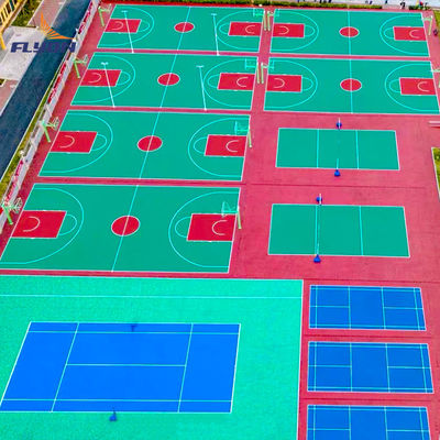 Good price Class 1 Fire Resistance Polyurethane Sport Court Pu Sports Floor For Multi Sport Facilities online