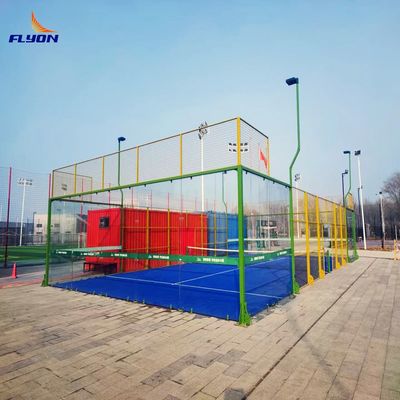 Good price Synthetic Material Padel Tennis Court For Standard Size And Green Spaces online