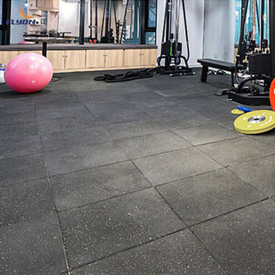 Interlocking Eco Friendly Fire Resistance Rubber Flooring Mat For Commercial Spaces